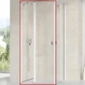 Душевая дверь Ravak Chrome CRV2-80 1QV40100Z1 профиль Белый стекло Transparent