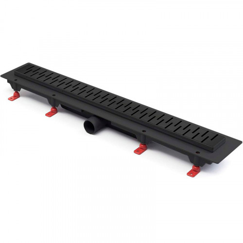 Душевой лоток Paini Medium 650 CH650MC с решеткой Черный матовый