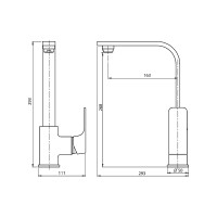 Смеситель для кухни Koller Pool Neon Cube NC0500