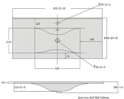 Раковина SanVit 92 r9090d цвет Белый
