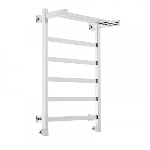 Водяной полотенцесушитель Domoterm Квадро Плюс с полкой П6 500x800 цвет Хром