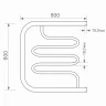 Водяной полотенцесушитель Mixline Simple PM2 60х50 556329 цвет Хром