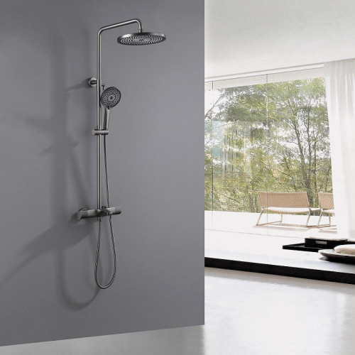 Душевая система Abber Thermostat AF8516NGL c термостатом цвет Никель