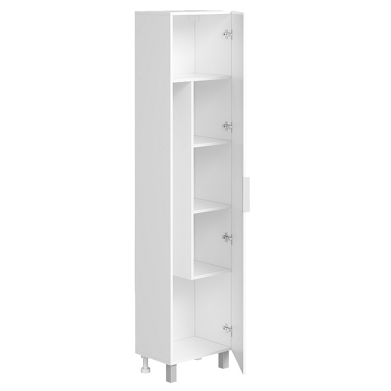 Шкаф пенал DIWO Дмитров 45 DMI.P.45/S/W цвет Белый