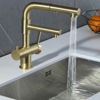 Смеситель для кухни ZorG Inox SZR-3216 BRONZE Бронза нержавеющая сталь