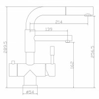 Смеситель для кухни ZorG Inox SZR-3216 BRONZE Бронза нержавеющая сталь