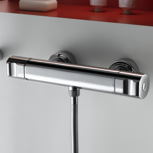 Смеситель для душа Jacob Delafon Singulier E10872-CP с термостатом Хром латунь на стену