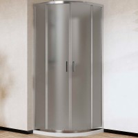 Душевой уголок Vincea City 90x90 VSQ-5CT900MT профиль Хром стекло текстурное