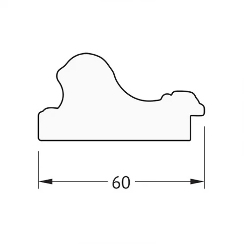Зеркало Evoform Octagon 62х62 BY 3713 в багетной раме - Бронзовые бусы на дереве 60 мм