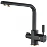Смеситель для кухни ZorG Steel Hammer SH 909 BLACK BR Черный матовый латунь