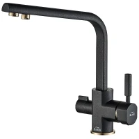 Смеситель для кухни ZorG Steel Hammer SH 909 BLACK BR Черный матовый латунь