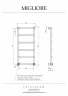Электрический полотенцесушитель Migliore Colosseum 119х56 R 22629 цвет Хром