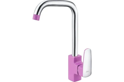 Смеситель для кухни Ekko E40302 цвет Хром Фиолетовый