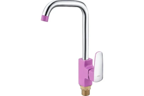 Смеситель для кухни Ekko E40302 цвет Хром Фиолетовый