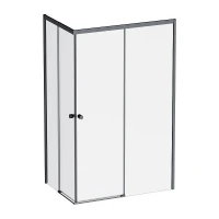 Душевой уголок AM.PM X-Joy 120х80 W94G-403-120280-BT1K профиль Черный матовый стекло прозрачное
