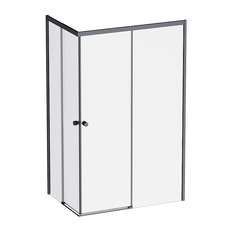 Душевой уголок AM.PM X-Joy 120х80 W94G-403-120280-BT1K профиль Черный матовый стекло прозрачное