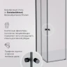 Душевой уголок AM.PM X-Joy 120х80 W94G-403-120280-BT1K профиль Черный матовый стекло прозрачное