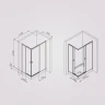 Душевой уголок AM.PM X-Joy 120х80 W94G-403-120280-BT1K профиль Черный матовый стекло прозрачное