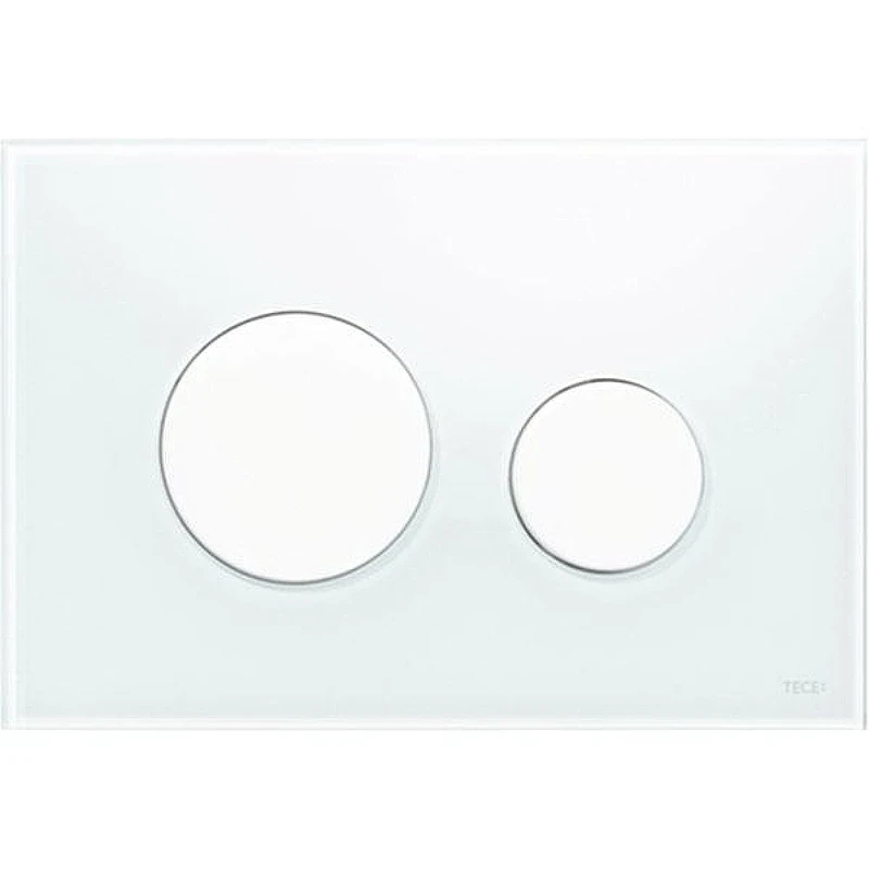 Клавиша смыва Tece Loop Glass 9240650 для унитаза Белая