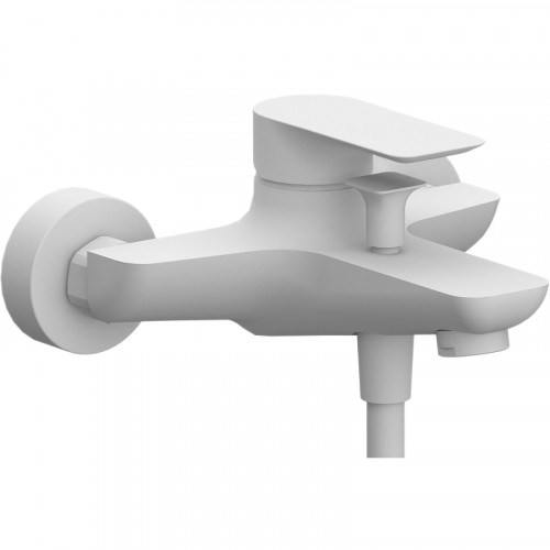 Смеситель для ванны Remer Infinity I05BO Белый матовый латунь на стену