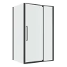 Душевой уголок Niagara Nova 120х80 NG-35-12AGR-A80GR-34 профиль Графит матовый стекло прозрачное