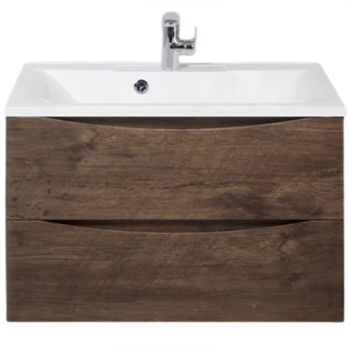 Тумба под раковину BelBagno Marino 75 MARINO-750-2C-SO-RW-P подвесная Rovere Moro МДФ / ЛДСП