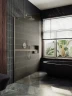 Душевая перегородка Maybah Glass MGD-728-5ш 790x1950 в широком профиле Хром матовый стекло бронзовое матовое
