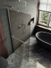 Душевая перегородка Maybah Glass MGD-728-5ш 790x1950 в широком профиле Хром матовый стекло бронзовое матовое