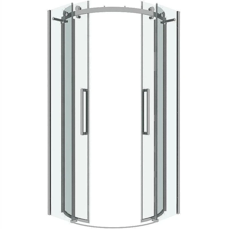 Душевой уголок Grossman Classic 100х100 301.K33.04.1010.10.00 профиль Хром стекло прозрачное