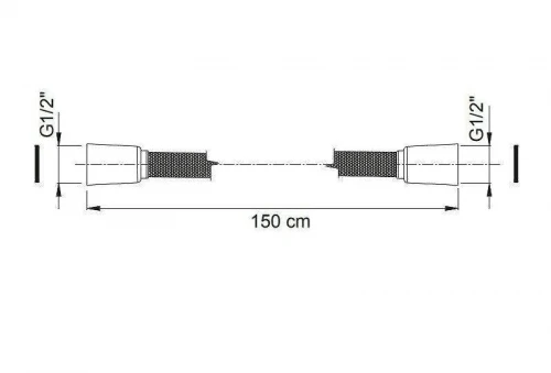 Душевой шланг Fima Carlo Frattini Shower accessories F2128CR цвет Хром