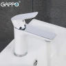Смеситель для раковины Gappo G48 G1048 Белый Хром латунь