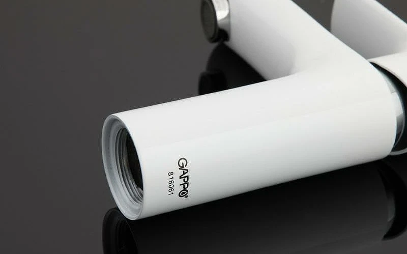 Смеситель для раковины Gappo G48 G1048 Белый Хром латунь