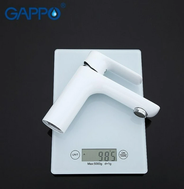 Смеситель для раковины Gappo G48 G1048 Белый Хром латунь