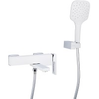 Смеситель для ванны Gappo G17-8 G3217-8 Белый Хром латунь на стену