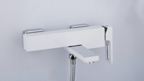 Смеситель для ванны Gappo G17-8 G3217-8 Белый Хром латунь на стену