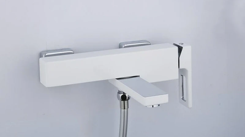 Смеситель для ванны Gappo G17-8 G3217-8 Белый Хром латунь на стену