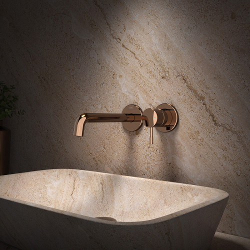 Смеситель для раковины Teska Atlas E5707 Золото нержавеющая сталь встраиваемый