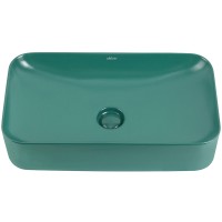 Раковина-чаша Abber Rechteck 61 AC2204MBG Зеленая матовая фаянс накладная
