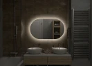 Зеркало Art&Max Torino AM-Tor-1000-600-DS-F с подсветкой с бесконтактным выключателем стекло