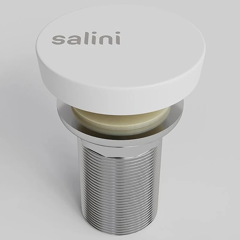 Донный клапан Salini 16232WM click-clack цвет Белый матовый