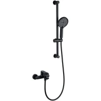 Смеситель для ванны Black&White Universe UK8303B 8303BUK Черный матовый латунь на стену
