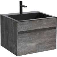 Тумба под раковину Vincea Chiara 60 VMC-2C600GS подвесная G.Stone МДФ / ЛДСП