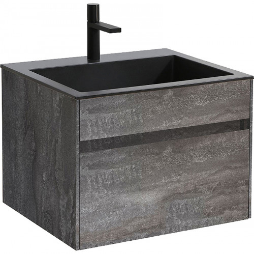 Тумба под раковину Vincea Chiara 60 VMC-2C600GS подвесная G.Stone МДФ / ЛДСП