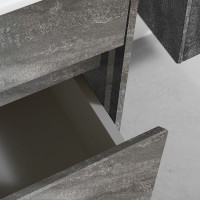 Тумба под раковину Vincea Chiara 60 VMC-2C600GS подвесная G.Stone МДФ / ЛДСП