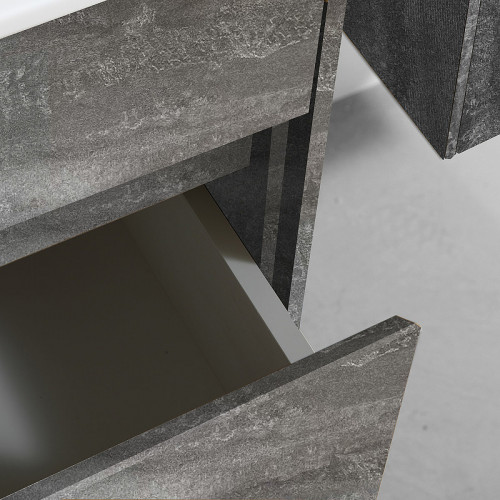 Тумба под раковину Vincea Chiara 60 VMC-2C600GS подвесная G.Stone МДФ / ЛДСП