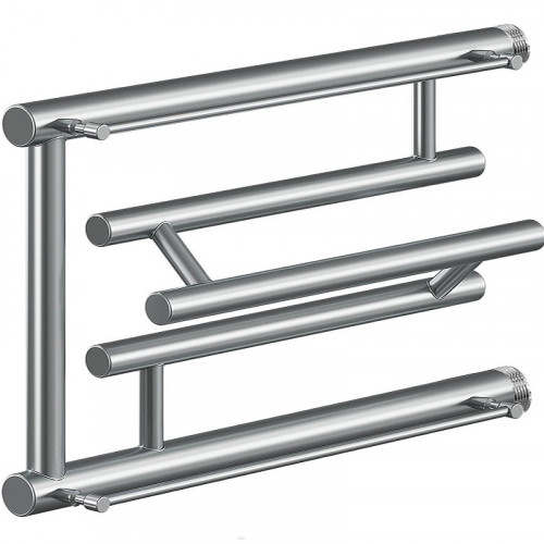 Водяной полотенцесушитель Ника Econ ПЛ-4 32/40 с полкой Хром нержавеющая сталь