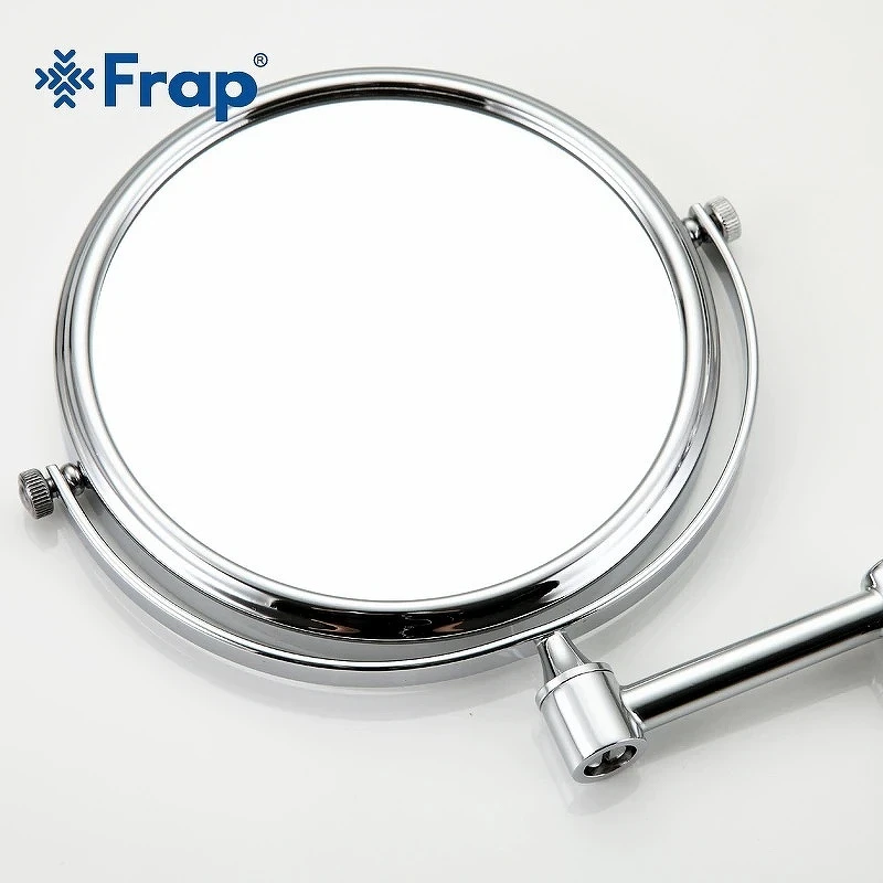 Косметическое зеркало Frap F6106 с увеличением Хром