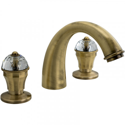 Смеситель для раковины Migliore Prestige Crystal 30859 Бронза латунь