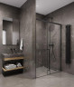Душевая дверь Timo TDSS-120/03C-8L 1200x2000 T56L раздвижная профиль Черный стекло прозрачное