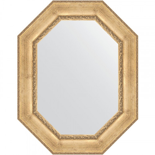 Зеркало Evoform Polygon 92х72 BY 7263 в багетной раме - Состаренное серебро с орнаментом 120 мм стекло